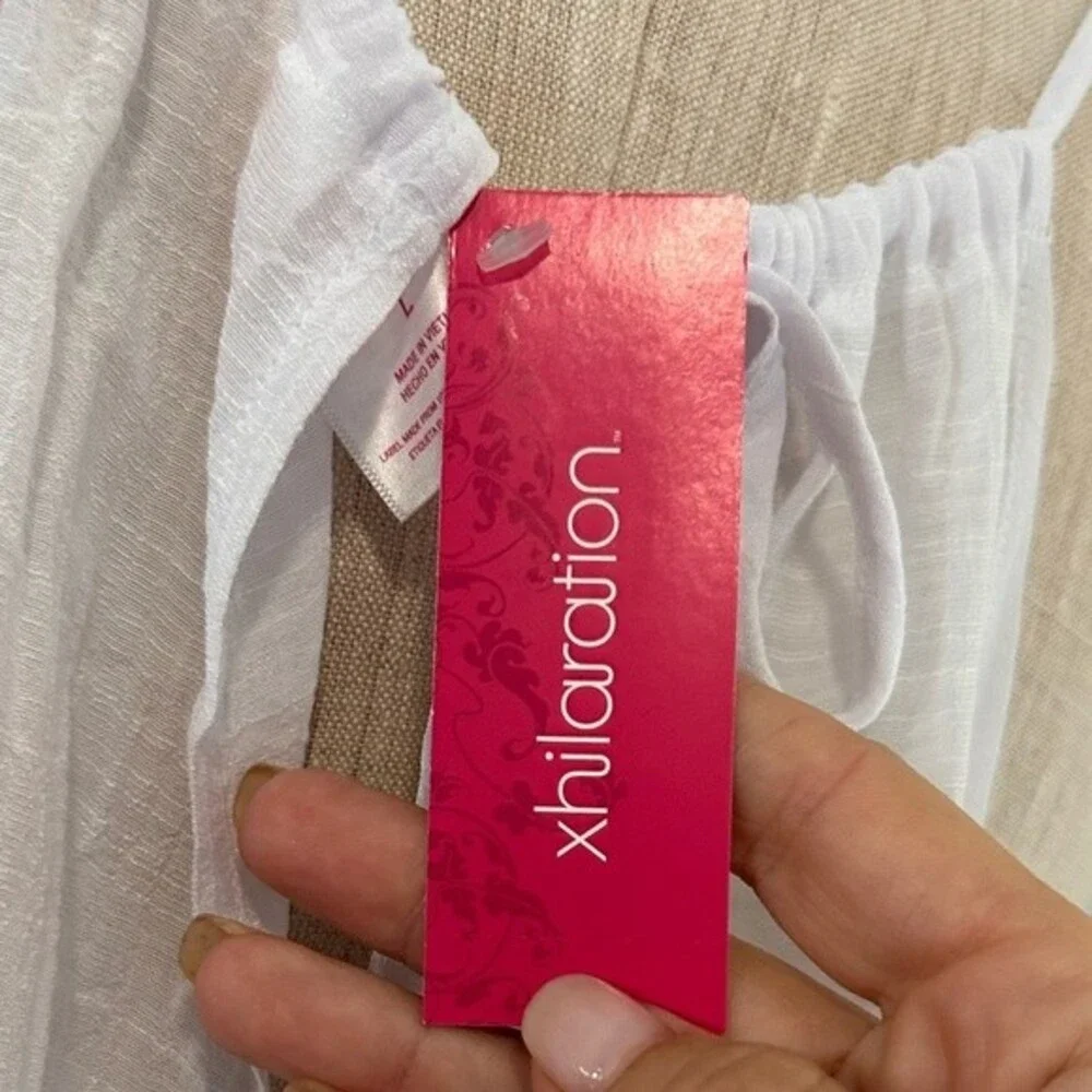 NEW Xhilaration White Coverup Dress size Large
